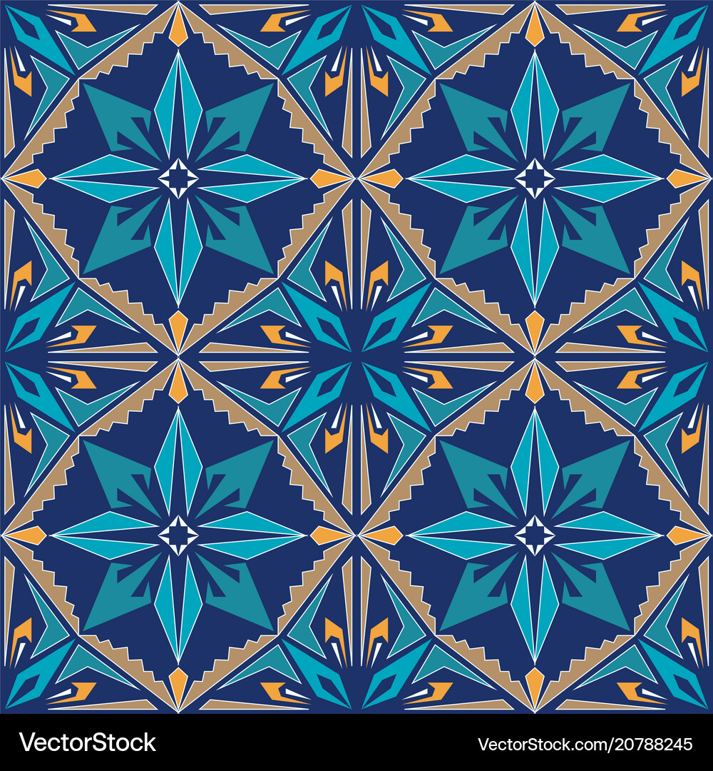Seamless texture ornament for ceramic tile Vector Image