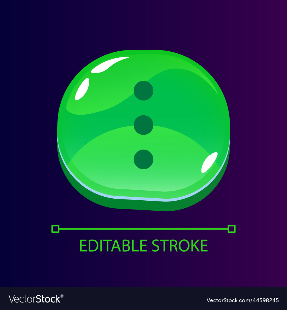 Webpage options glossy ui button with linear icon vector image Webpage options glossy ui button with linear icon
