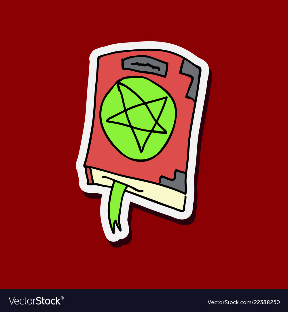 ancient magic book with