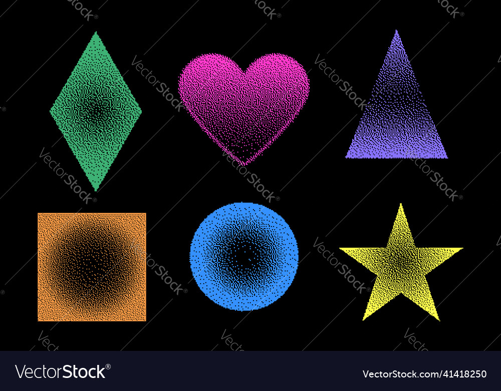 Bitmap geometric shapes