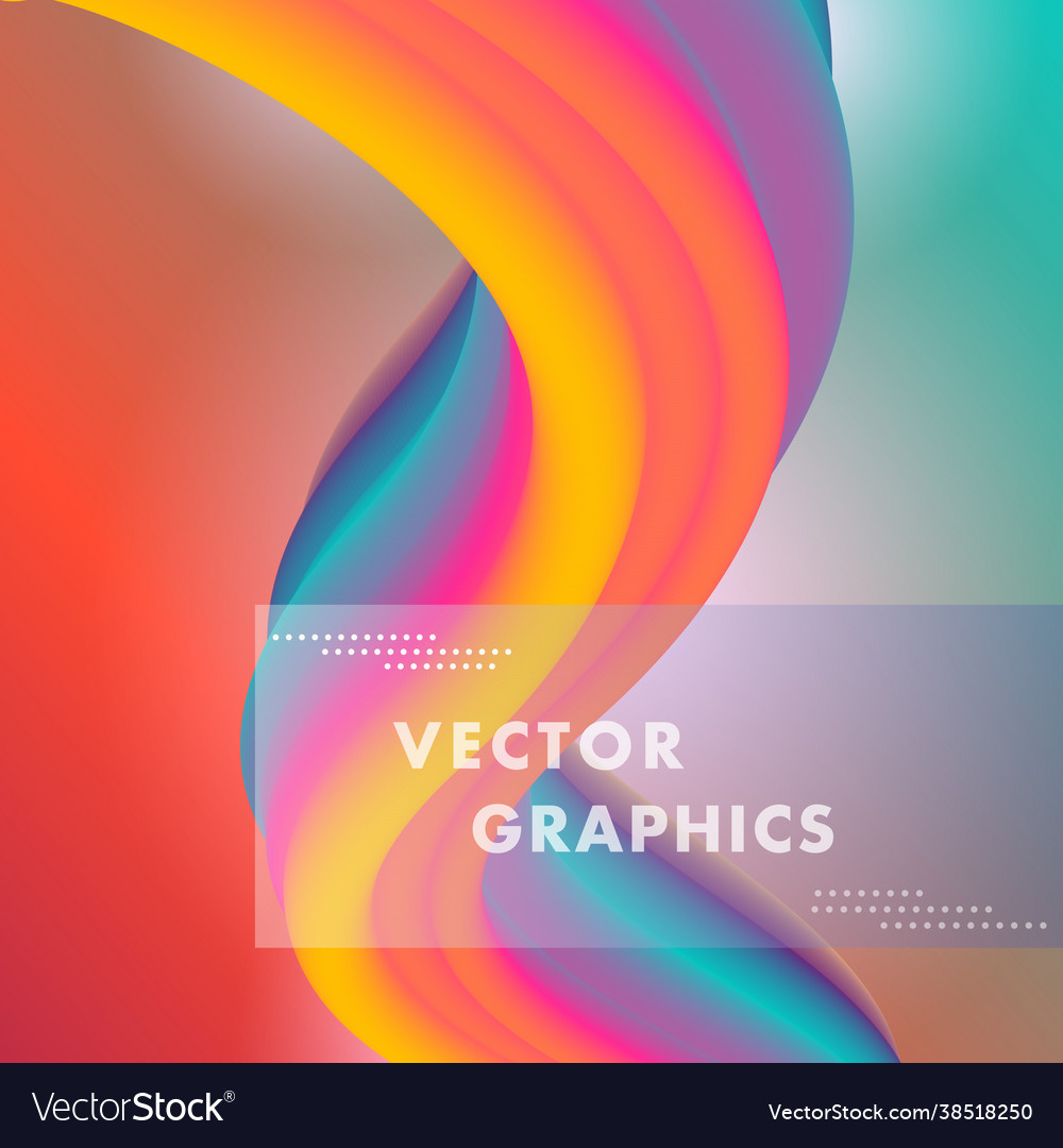 Creative design with flow shape and liquid wave vector image Creative design with flow shape and liquid wave