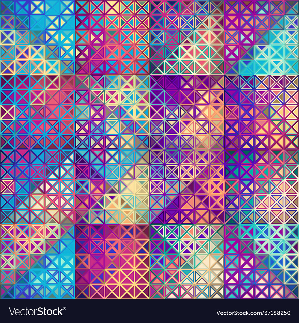 Geometric abstract pattern in low poly style vector image Geometric abstract pattern in low poly style