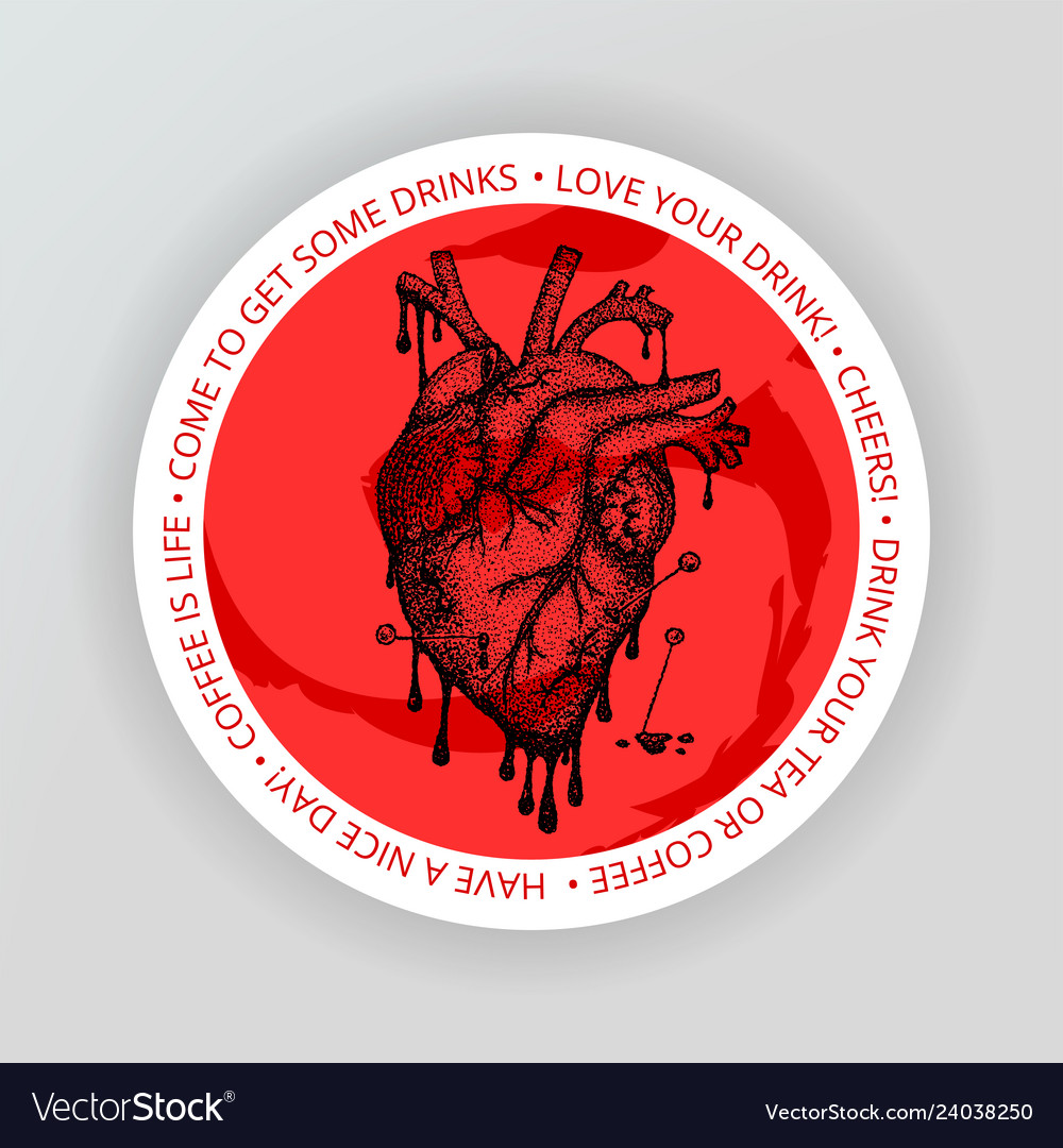 Heart drink coaster