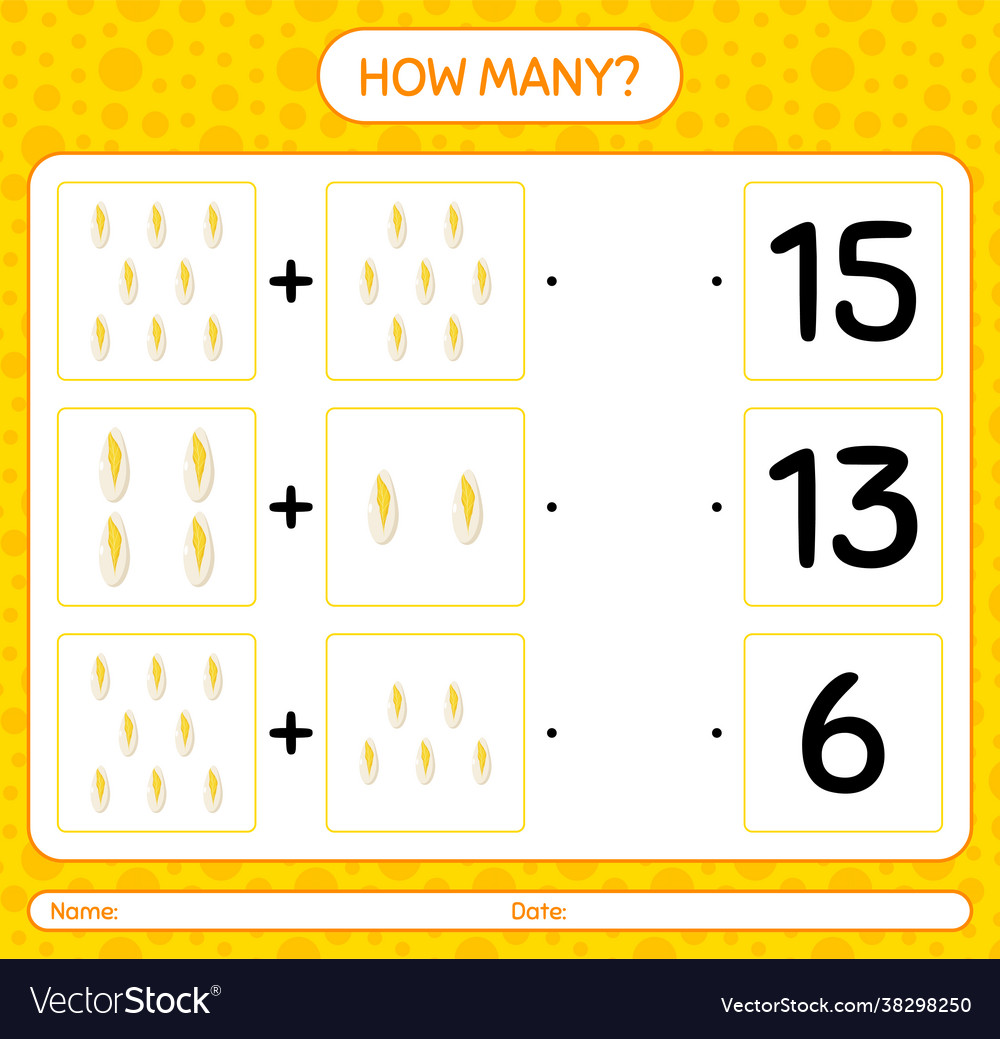 How many counting game with witloworksheet