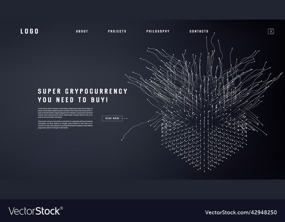 Landing page abstract design with expansion Vector Image Landing page abstract design with expansion