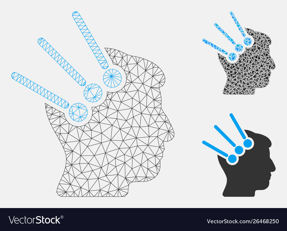 Neural interface connectors mesh network Vector Image Neural interface connectors mesh network