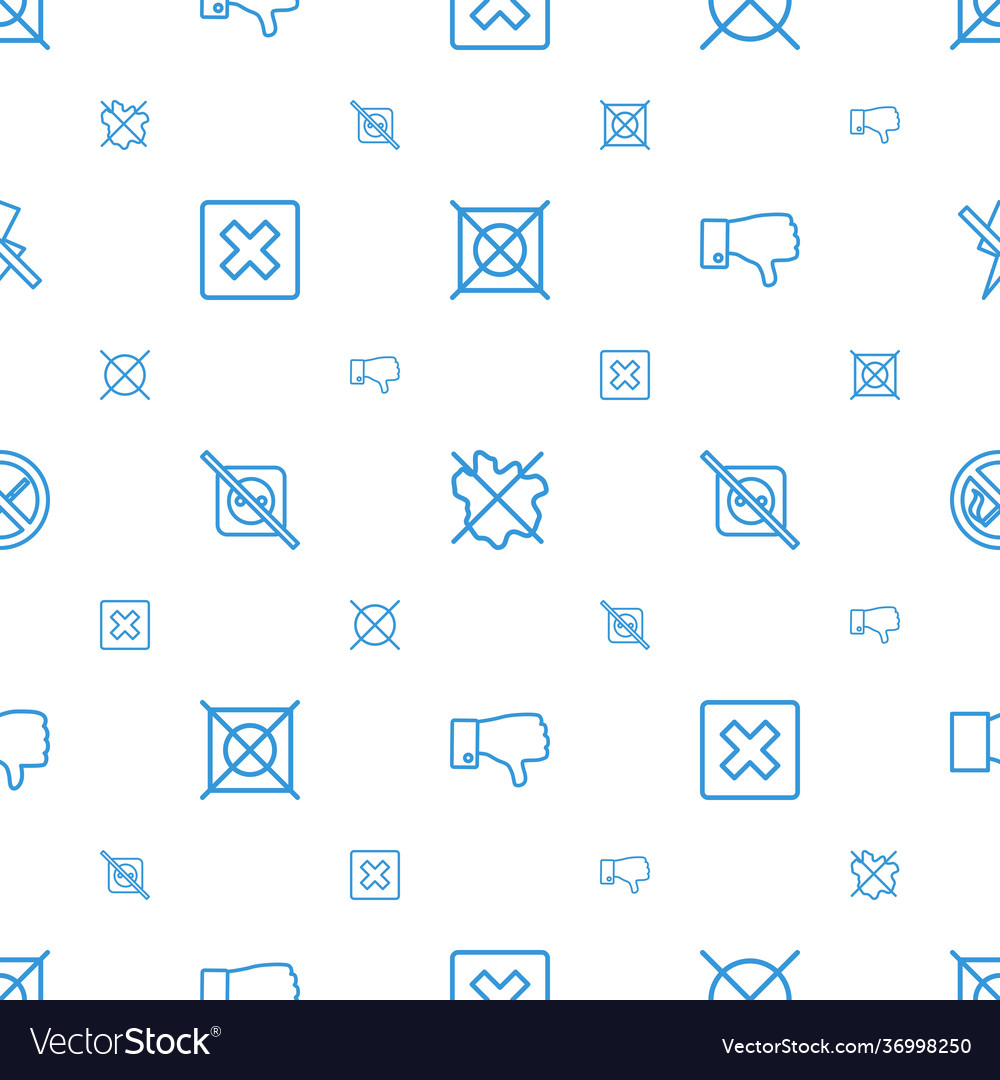 No icons pattern seamless white background
