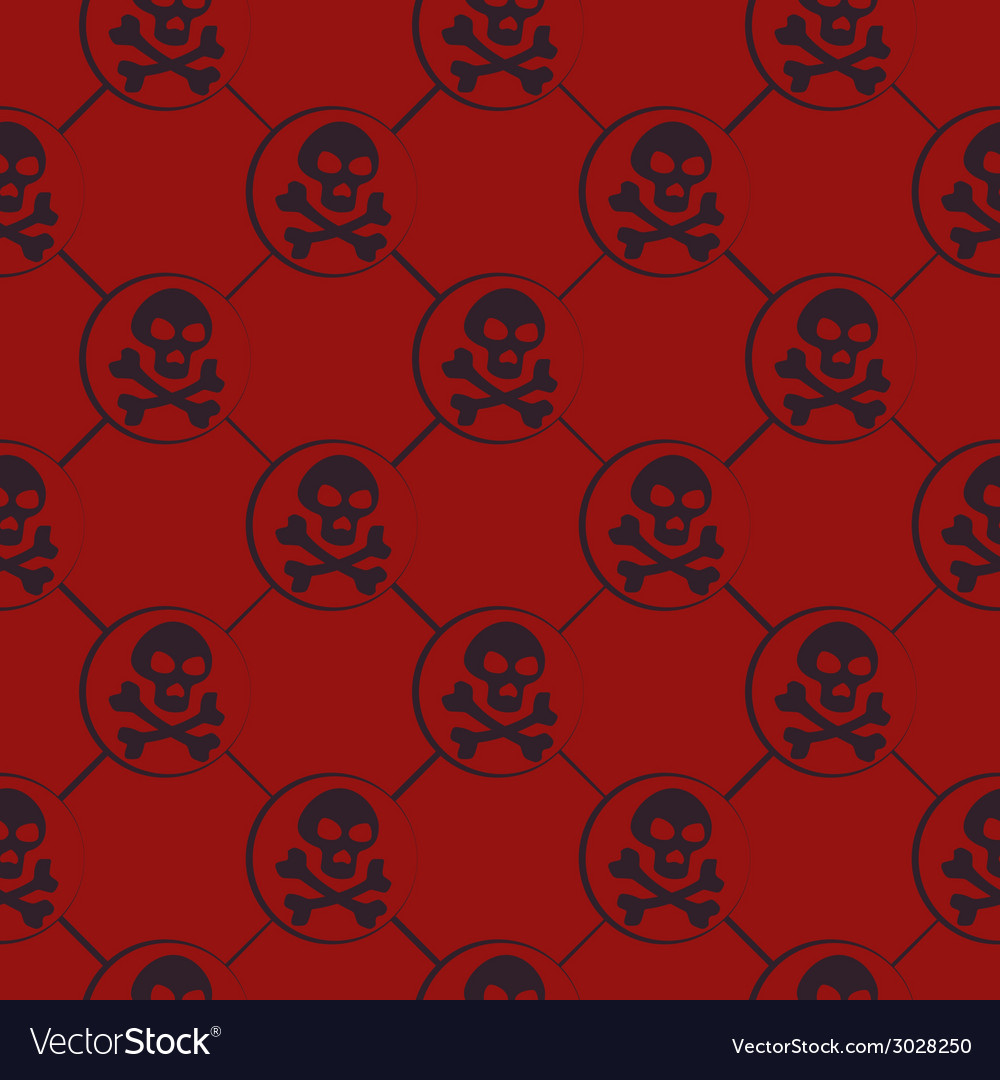Red skull pattern
