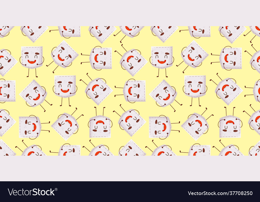 Seamless pattern garlic shaped patch pocket