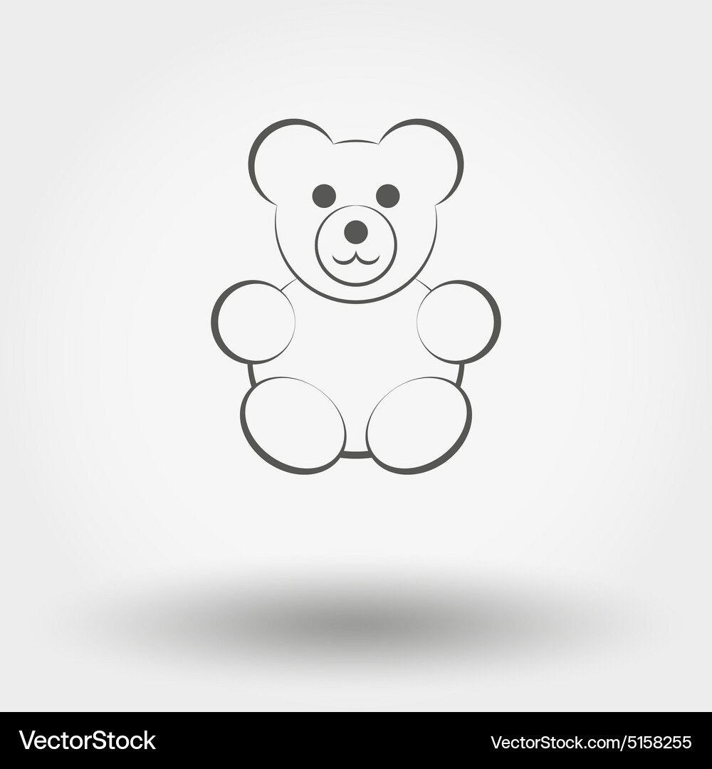 Bear toy Royalty Free Vector Image - VectorStock
