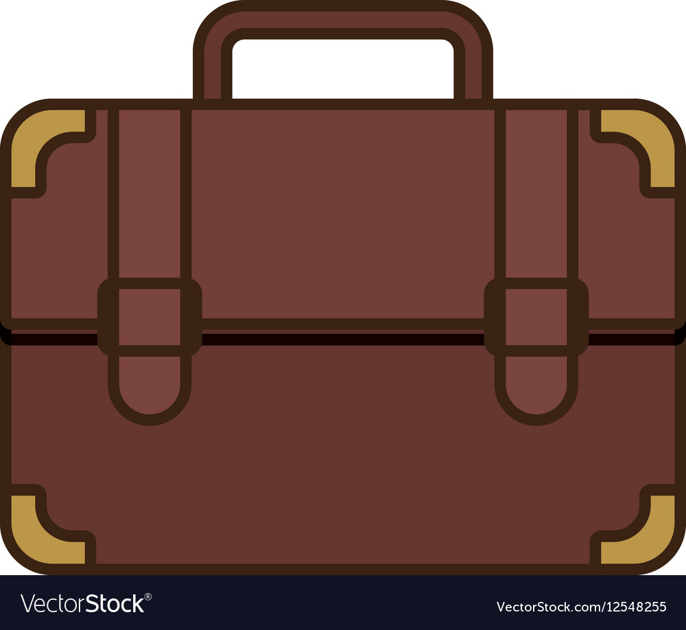 Cartoon portfolio suitcase travel business Vector Image Cartoon portfolio suitcase travel business Vector Image