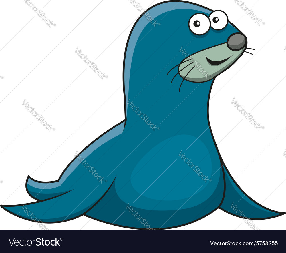 Cartoon sea fur seal character Royalty Free Vector Image Cartoon sea fur seal character Royalty Free Vector Image
