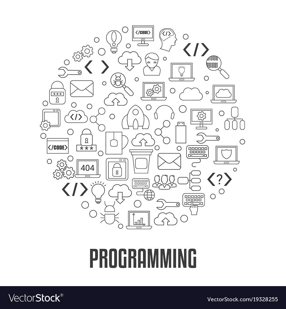 Coding and programming concept