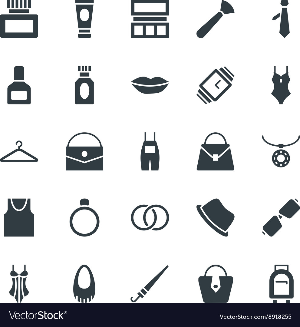 Fashion and clothes cool icons 3