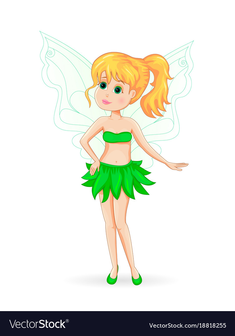 Forest green fairy Royalty Free Vector Image - VectorStock