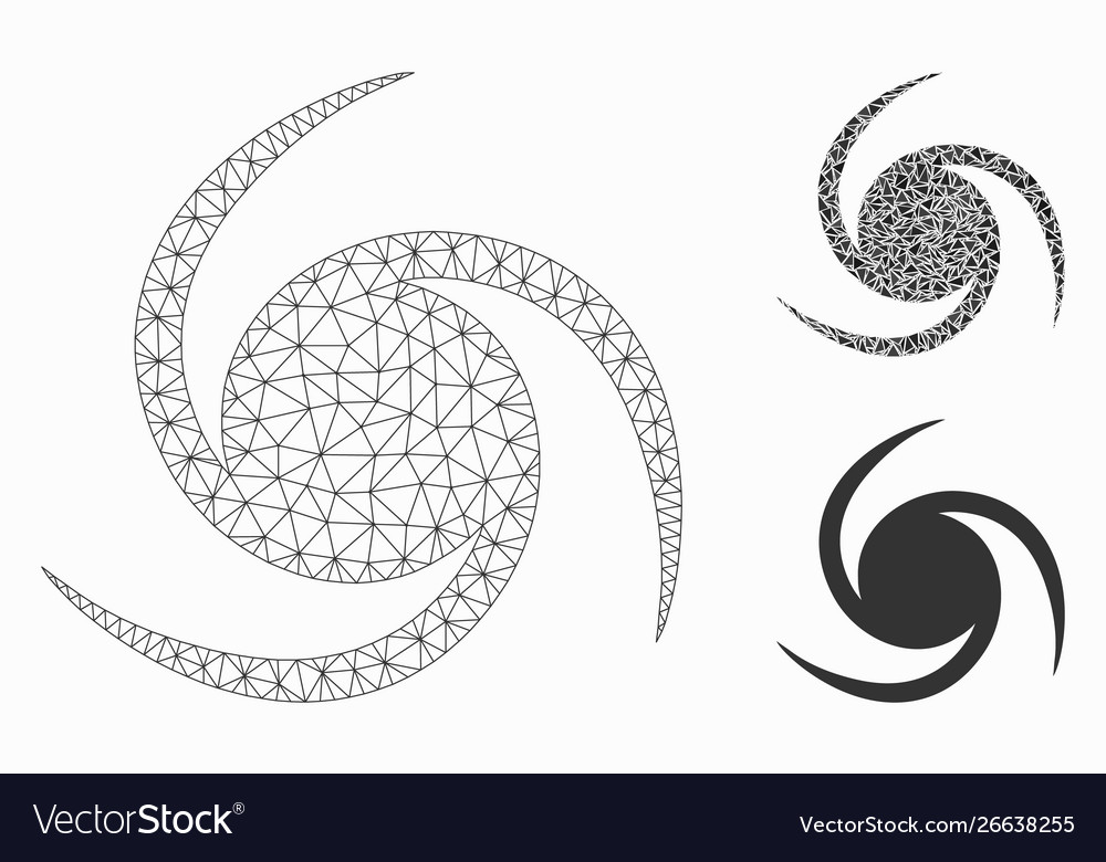 Galaxy rotation mesh 2d model and triangle vector image Galaxy rotation mesh 2d model and triangle