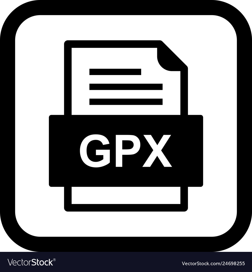 Gpx file document icon
