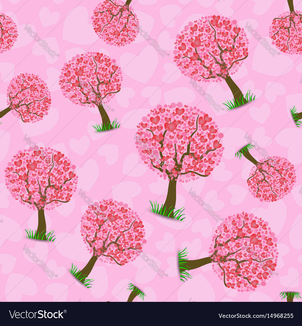 Heart tree pattern
