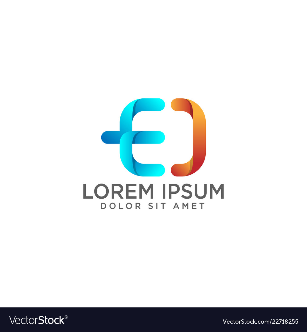 Initial e logo template and inspirations