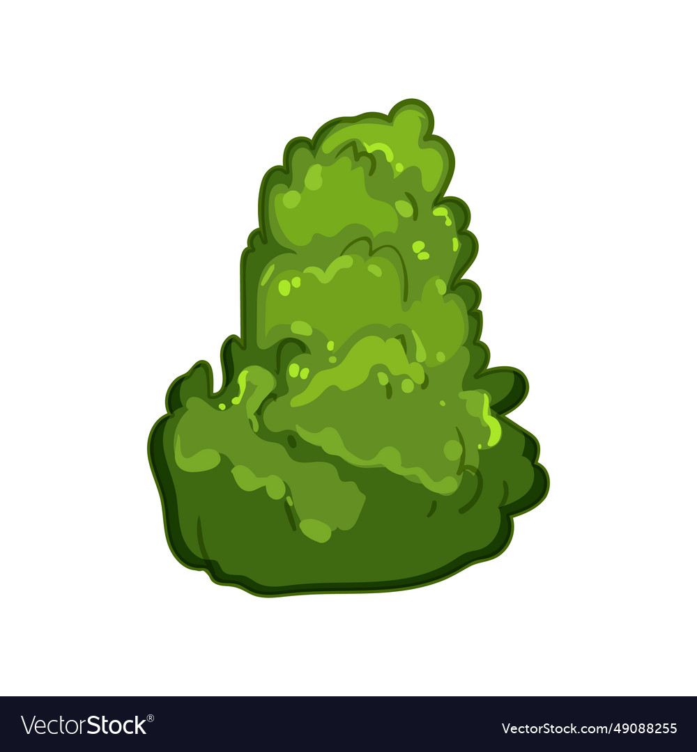 Landscape garden shrub cartoon Royalty Free Vector Image