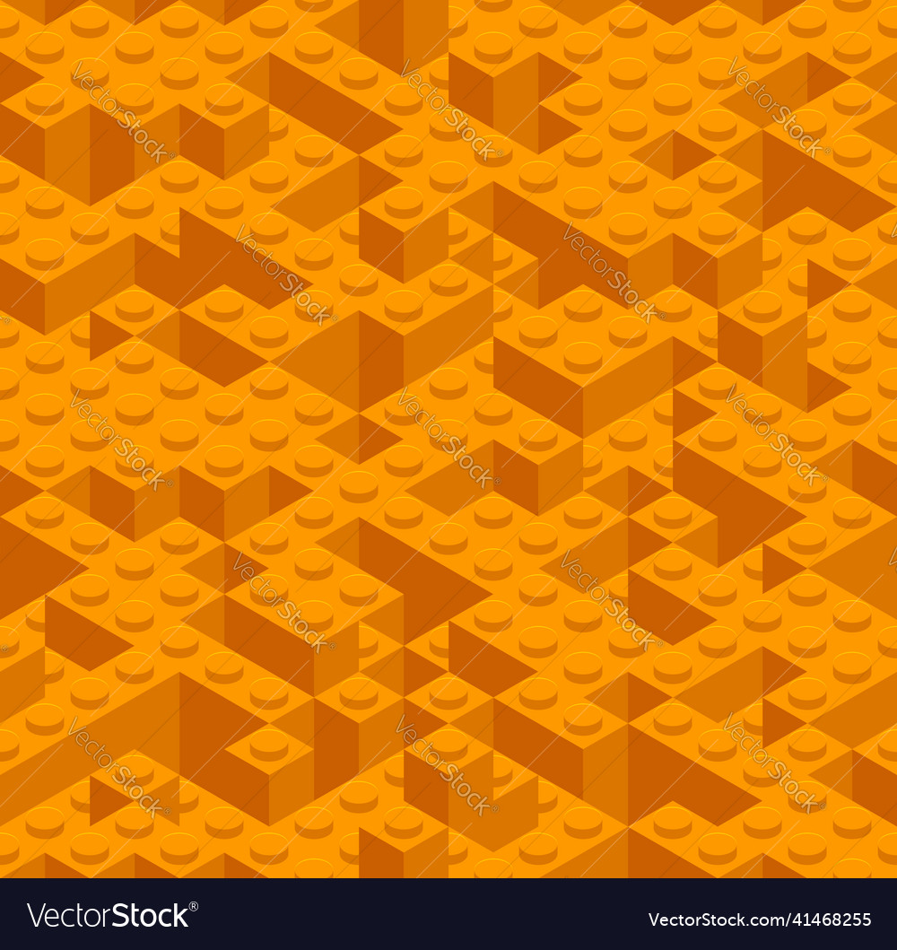 Plastic constructor game seamless pattern toy