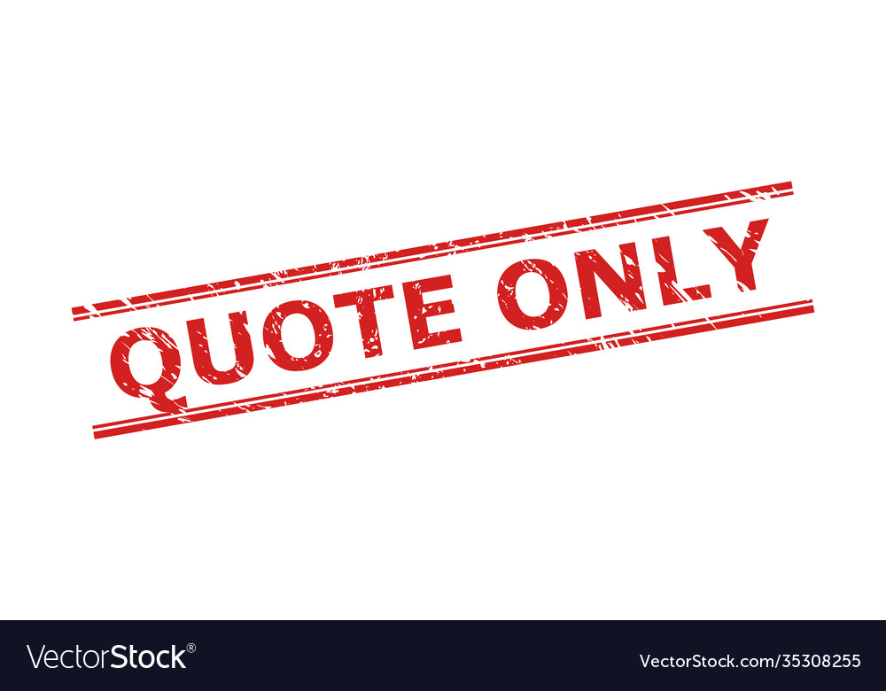 Quote only stamp with grunge texture and double