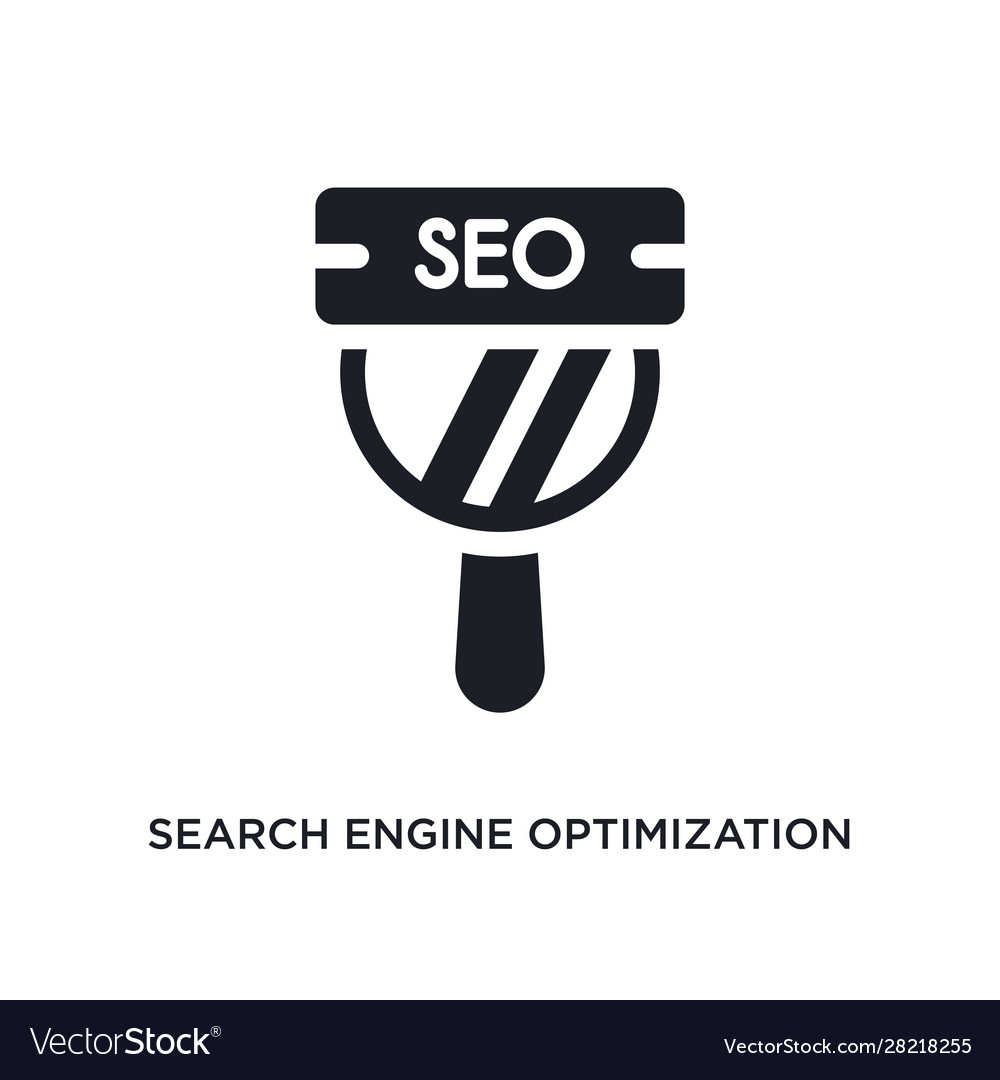 Search engine optimization isolated icon simple vector image Search engine optimization isolated icon simple