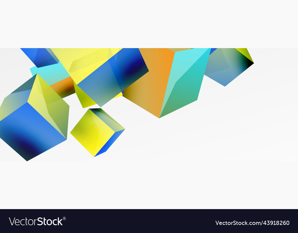 3d cubes abstract background composition vector image 3d cubes abstract background composition