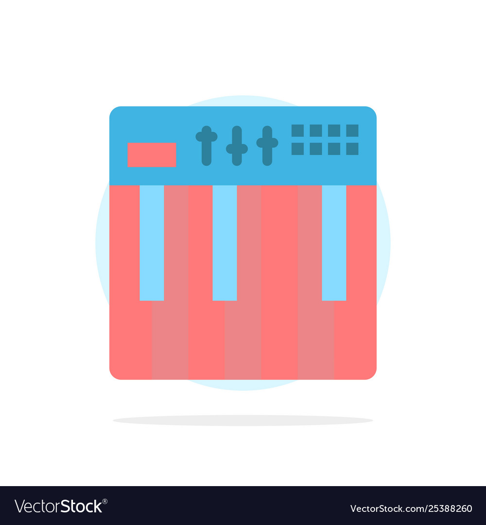 Controller hardware keyboard midi music abstract vector image Controller hardware keyboard midi music abstract