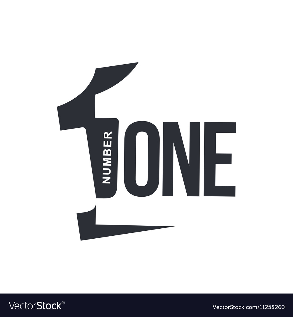 Diagonal Number One Logo Template