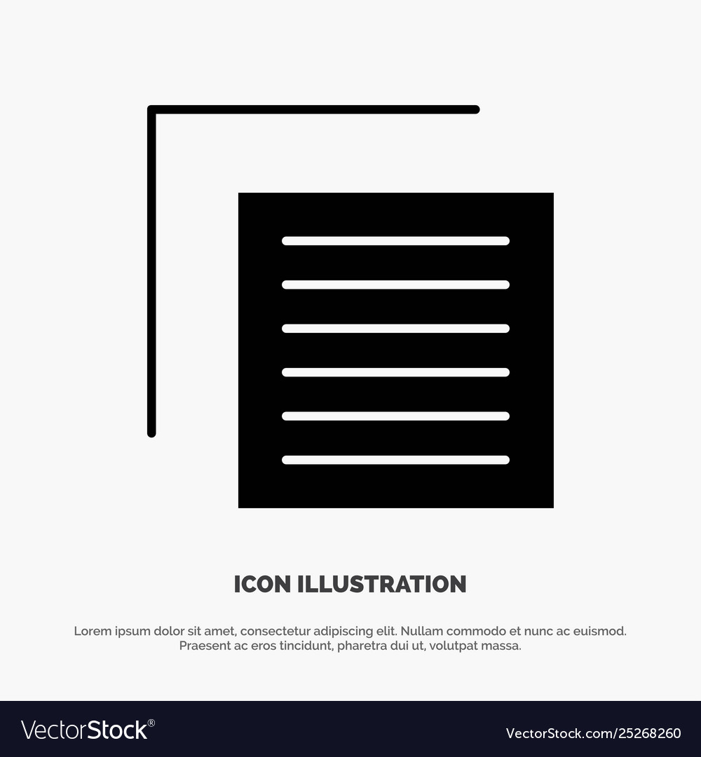 Document file user interface solid glyph icon
