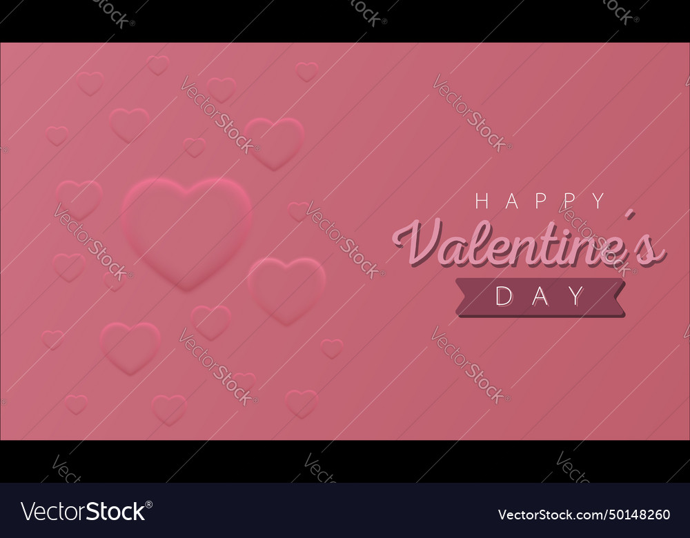 Happy valentines day wallpaper or banner Vector Image Happy valentines day wallpaper or banner