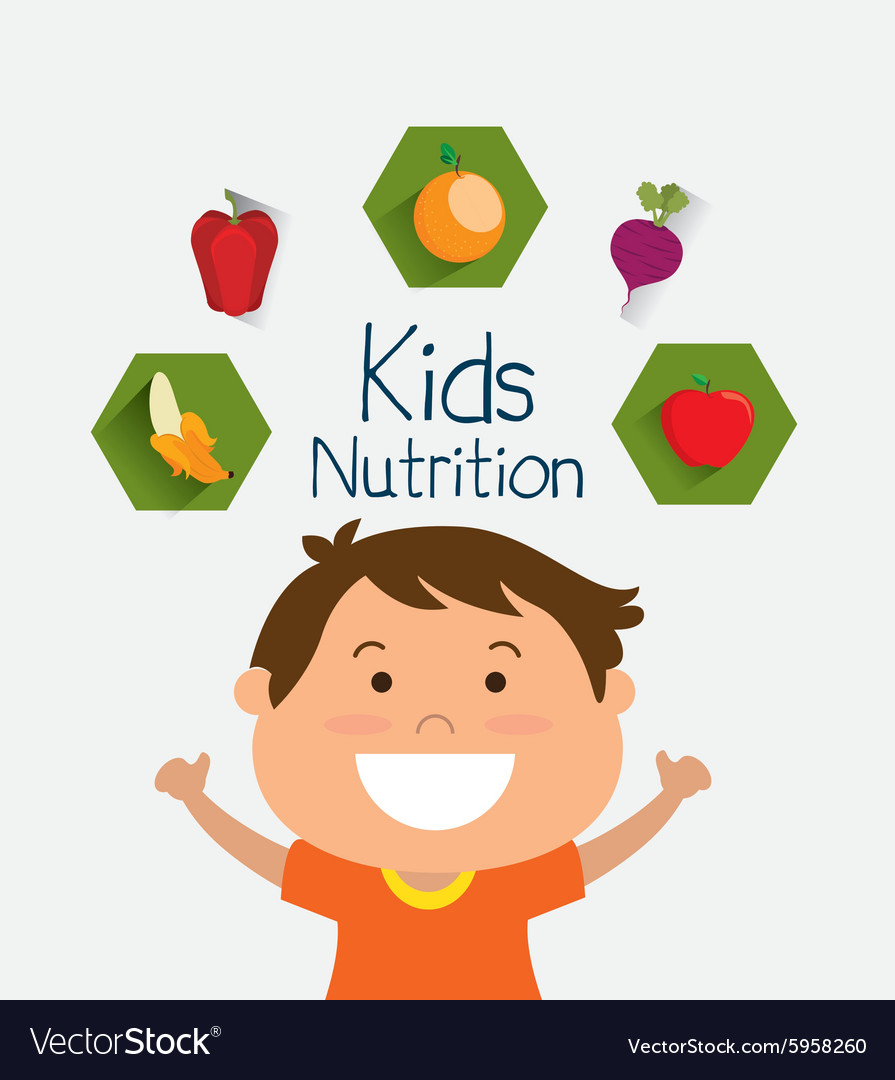 Kids nutrition design Royalty Free Vector Image