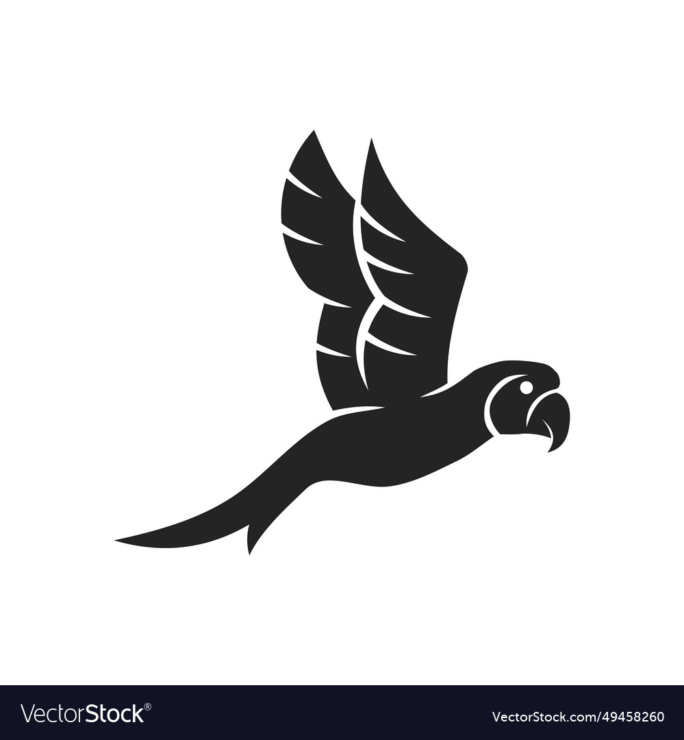 Parrot logo template isolated brand identity icon