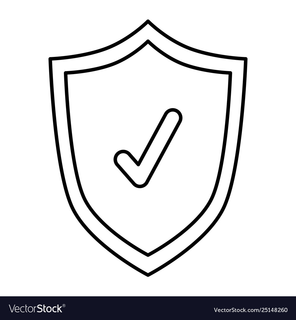 Shield with check symbol