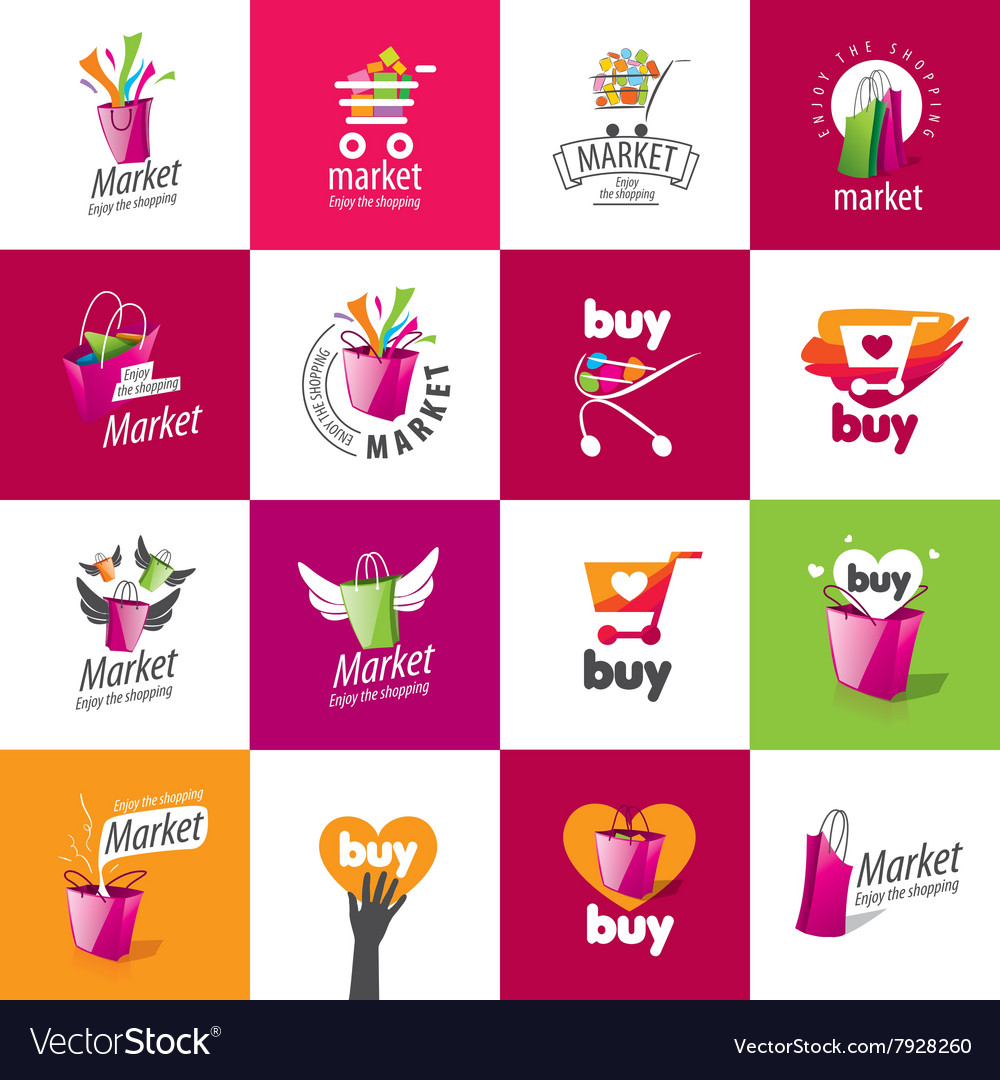 Shopping logo Royalty Free Vector Image - VectorStock