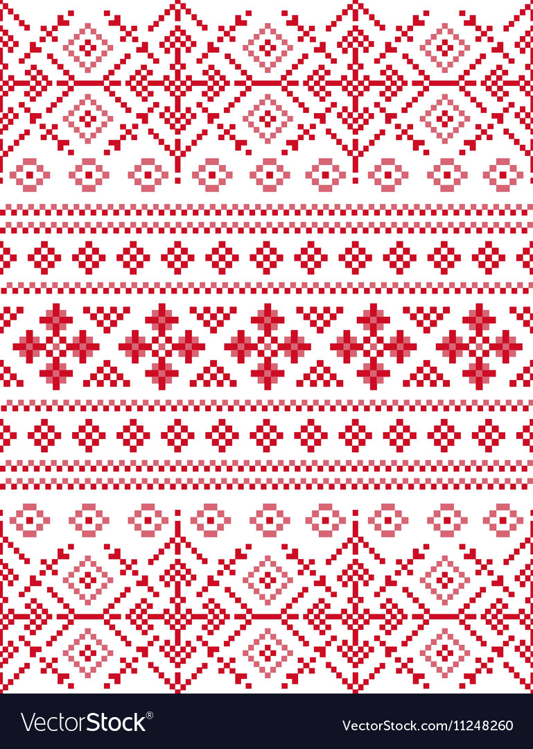 Snowflakes seamless pixel pattern