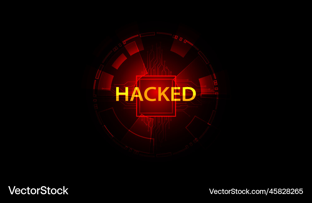 Abstract circle signal or are warned that it has Vector Image