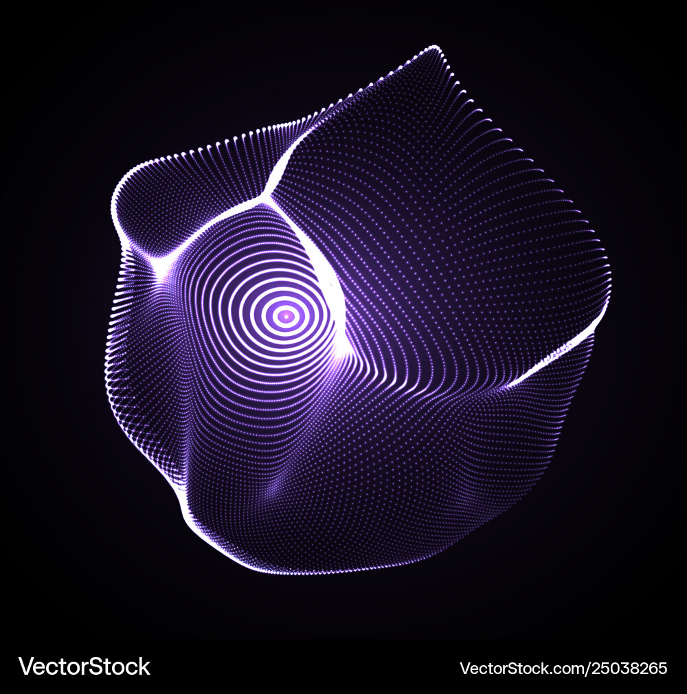 Abstract digital background 3d sphere Royalty Free Vector