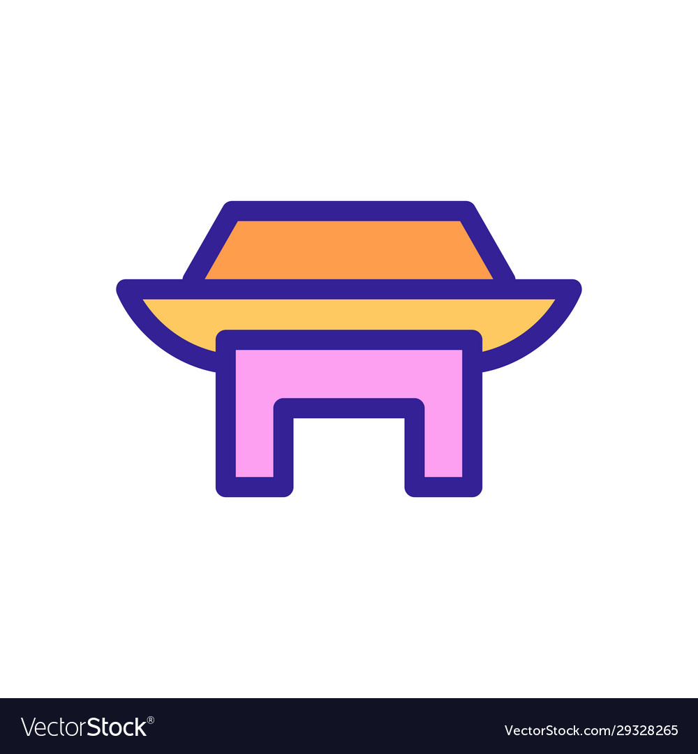 Gebäude Ikone isolierte Kontur Symbol Vector Image Gebäude Ikone isolierte Kontur Symbol