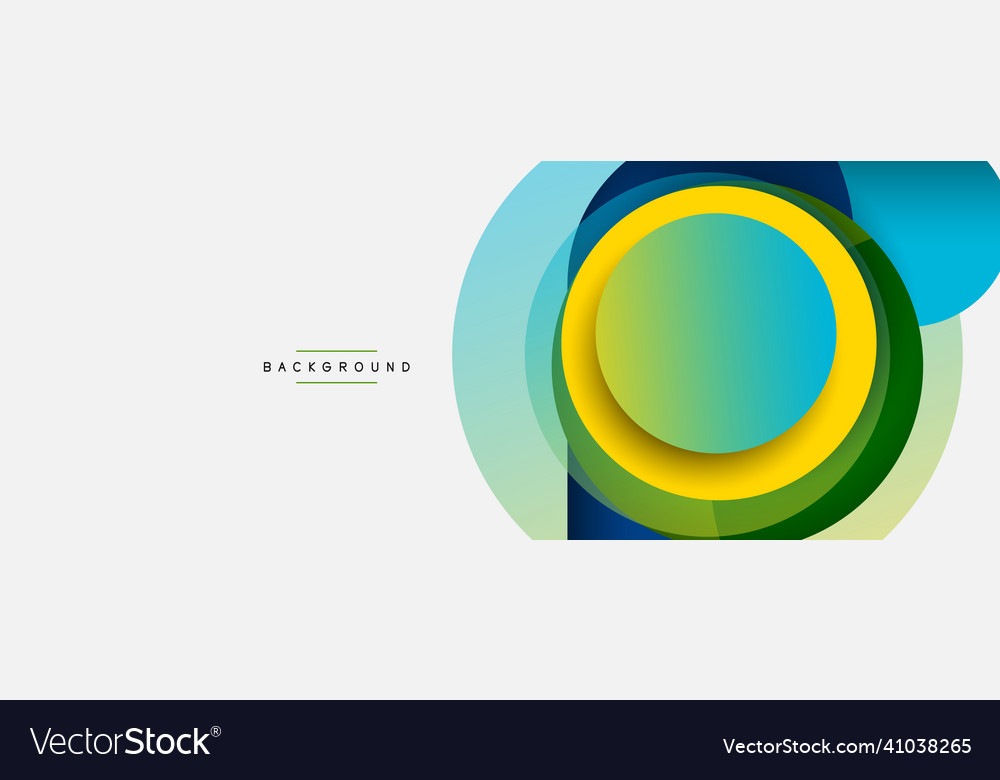 Circle and round shapes abstract background