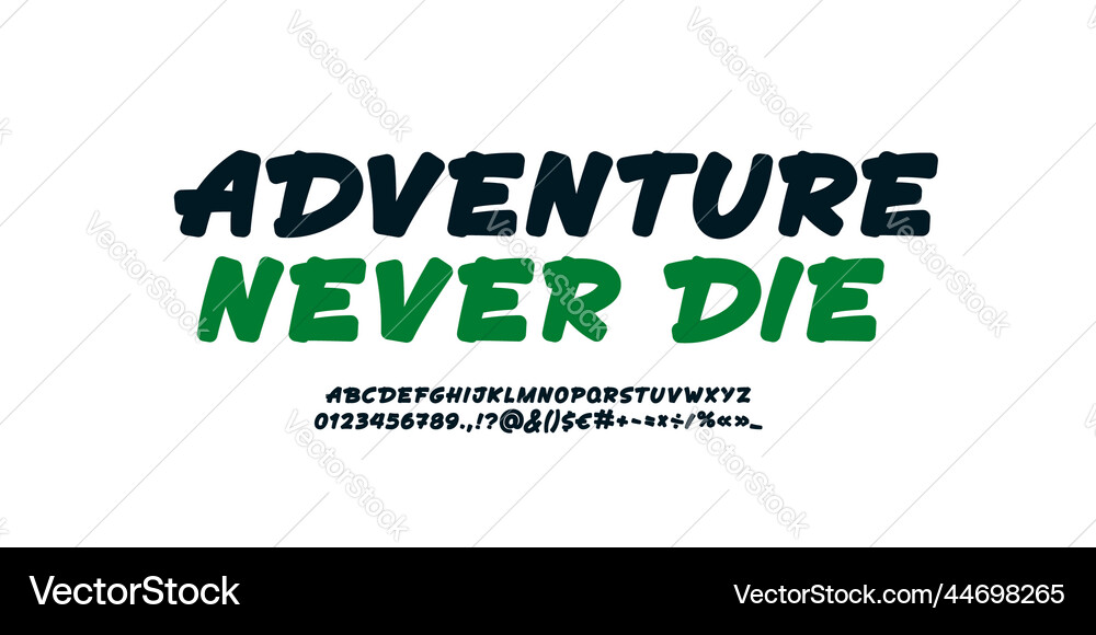 Bold Comic Script Comic bold font script alphabet or typeface Vector Image