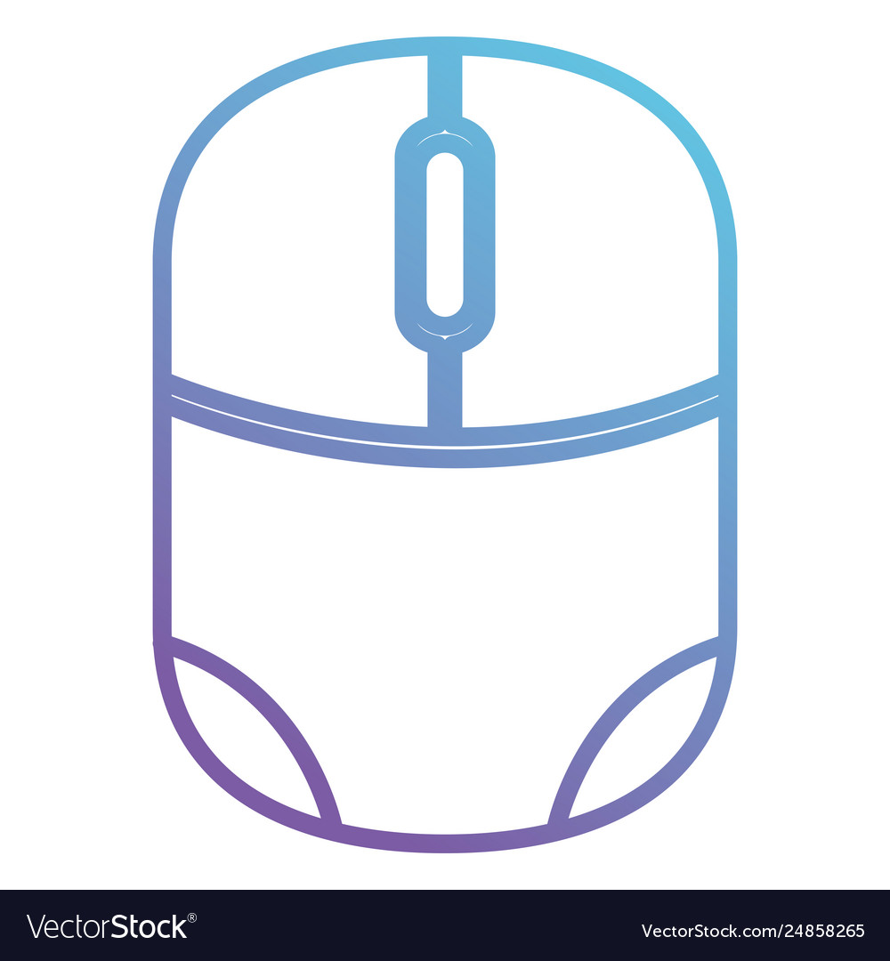 Computer mouse isolated icon vector image Computer mouse isolated icon