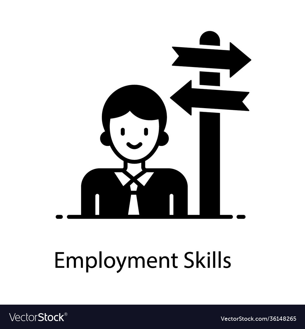 Employment skills Royalty Free Vector Image - VectorStock