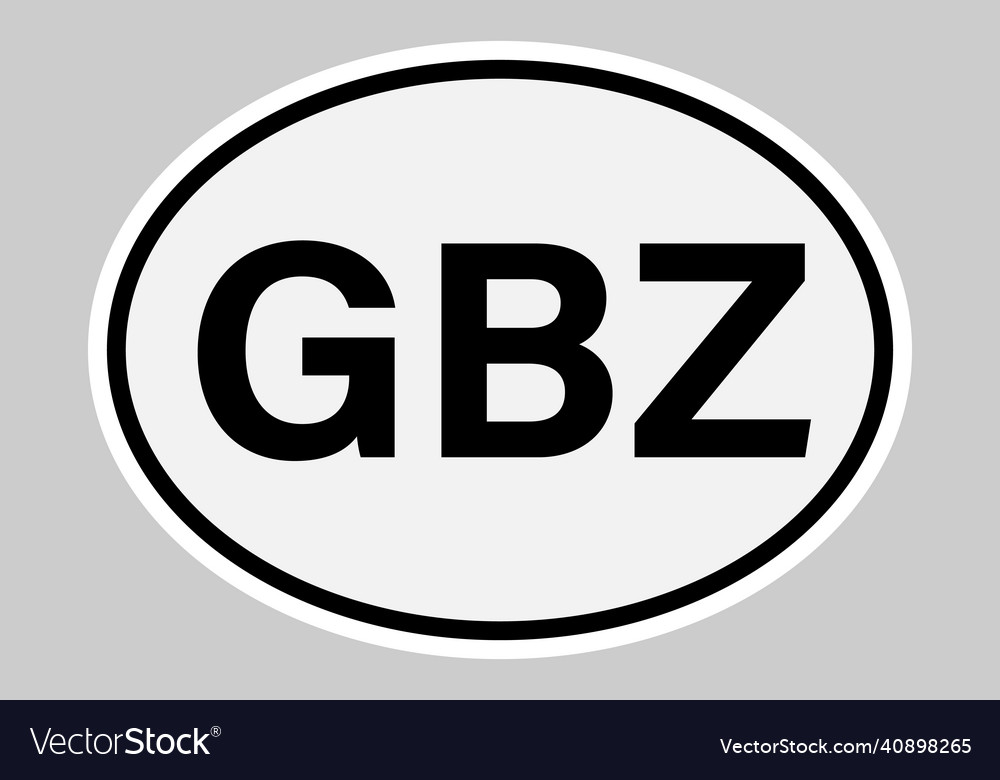 Gibraltar international vehicle registration code