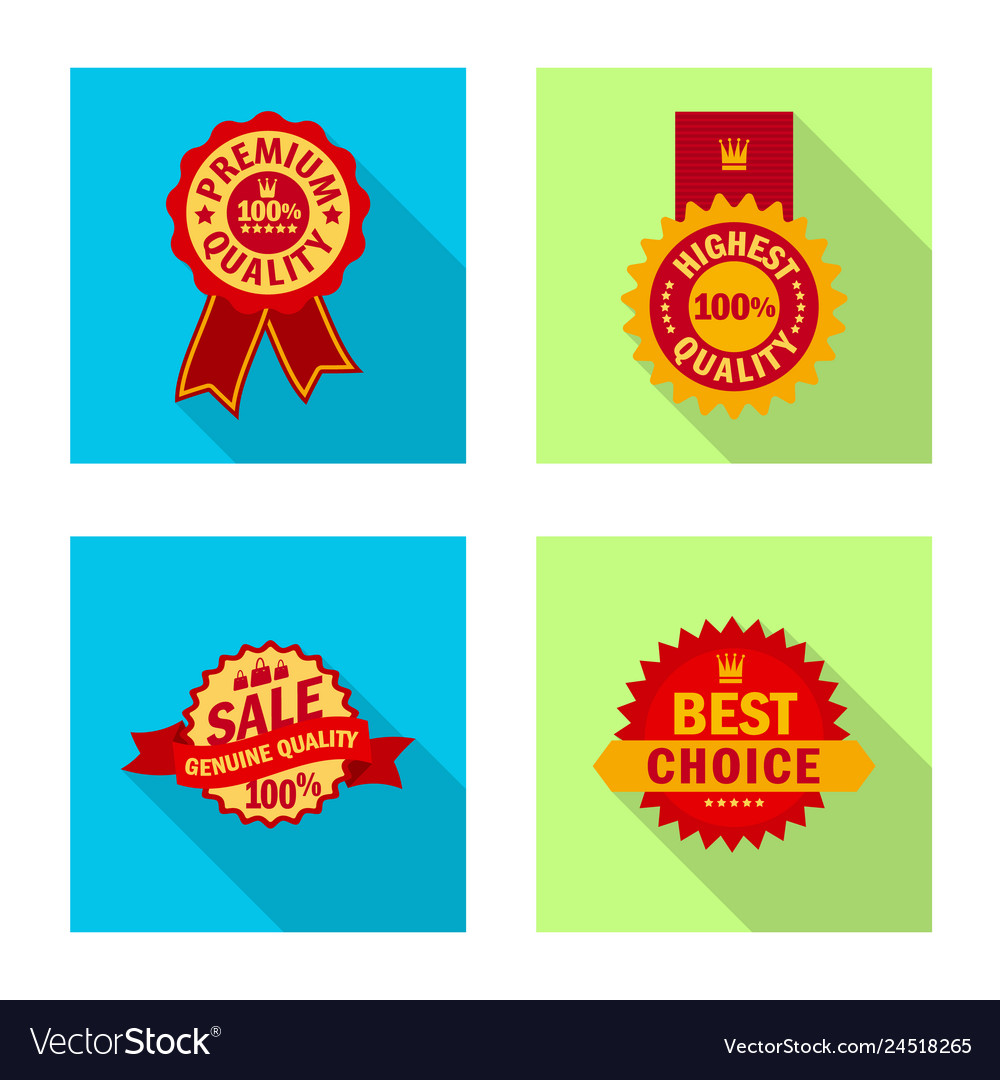 Isolated object of emblem and badge symbol Vector Image Isolated object of emblem and badge symbol