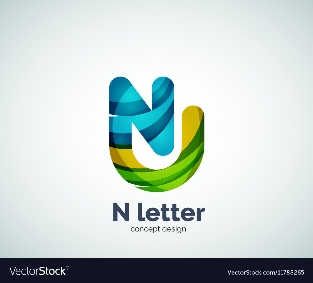 Letter n logo Royalty Free Vector Image - VectorStock