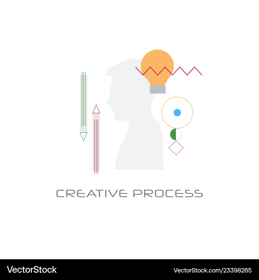 New business idea imagination creative process Vector Image
