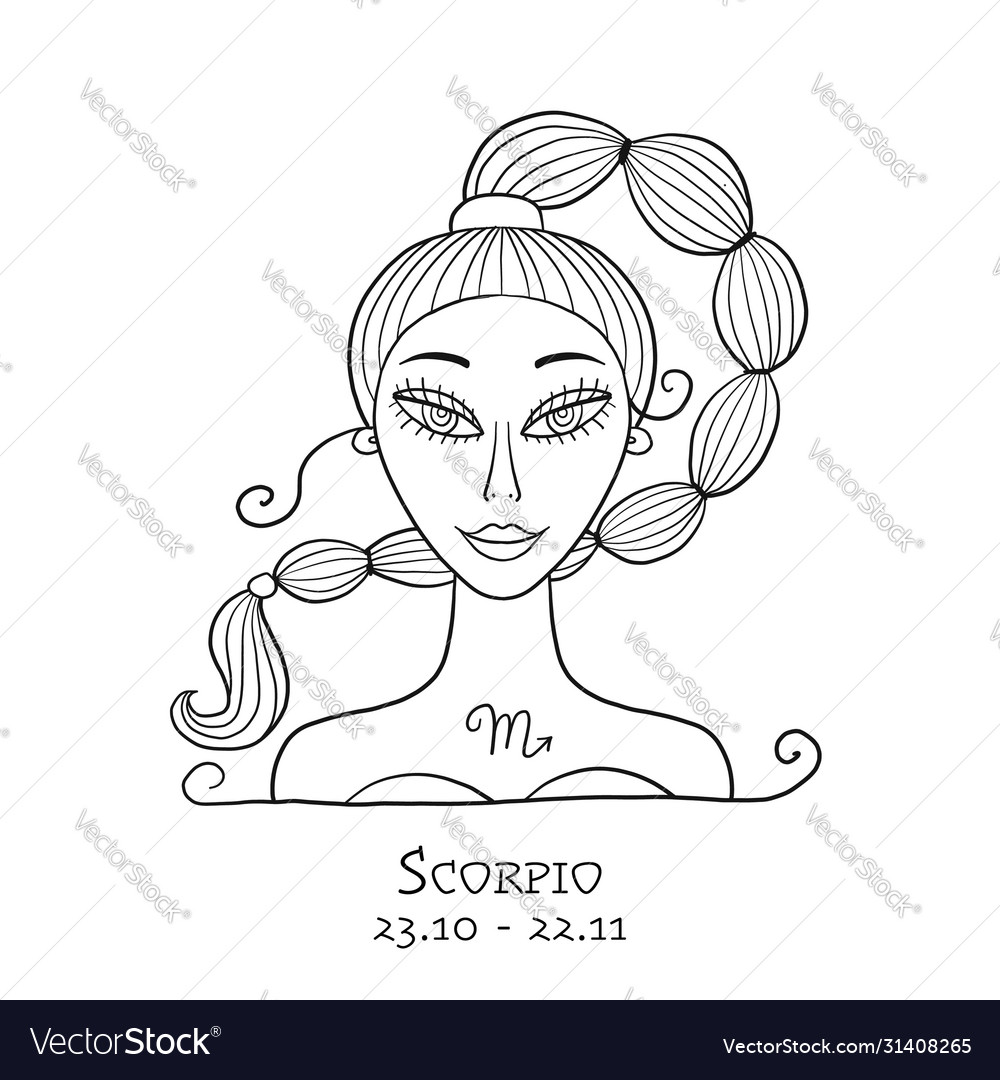 Scorpio zodiac sign element of Royalty Free Vector Image