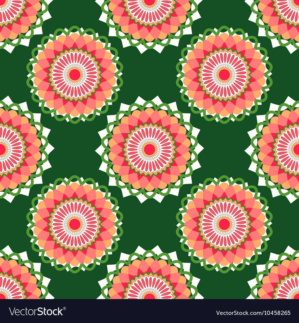 Seamless pattern with abstract circle